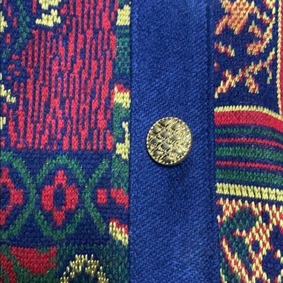 Silver Threads Vintage Made in USA Sweater M - Picture 5 of 5